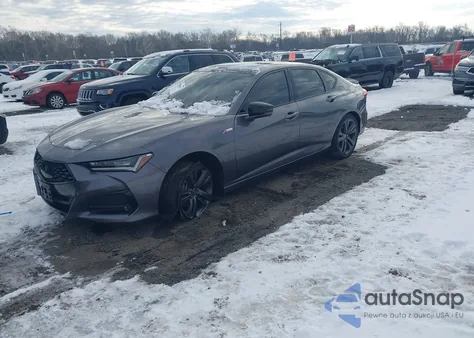 2021 Acura Tlx A-Spec Package из США, поврежденный, VIN 19UUB6F54MA009822
